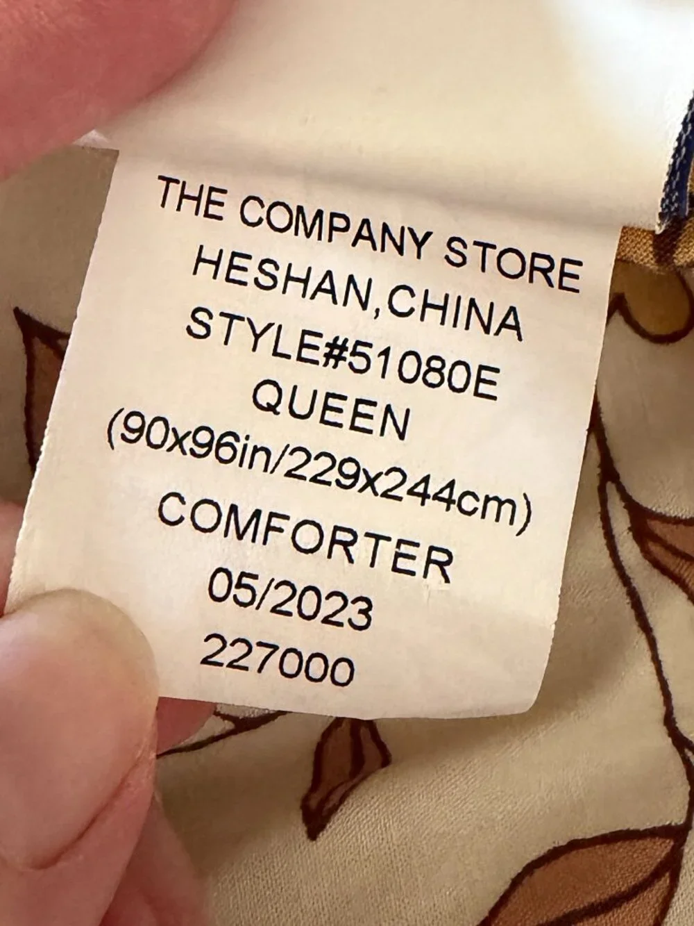 The Company Store Remi Ditsy Floral Queen Comforter + Standard Sham Cotton